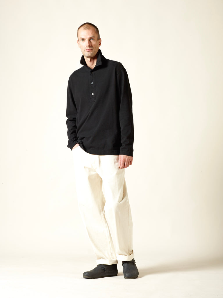 oversized long sleeve polo
