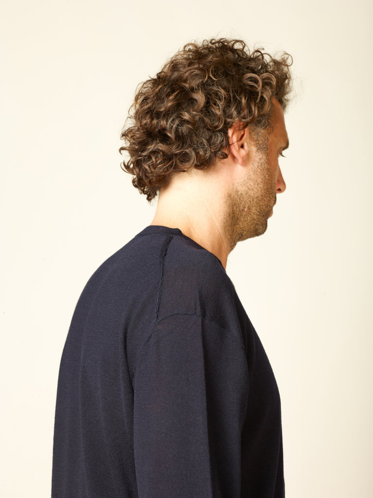 crew neck polo sweater