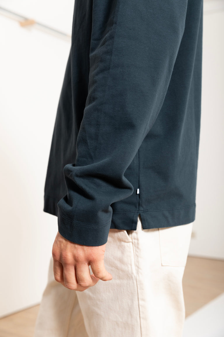oversized long sleeve henley