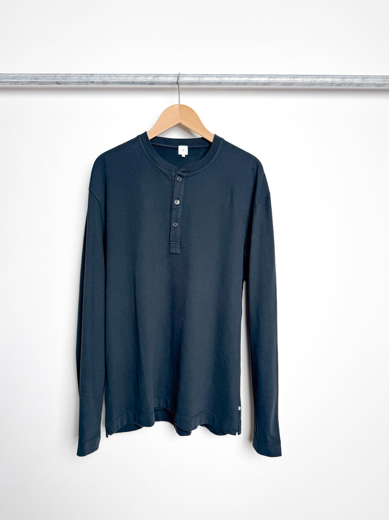 oversized long sleeve henley
