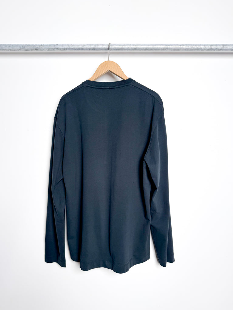 oversized long sleeve henley