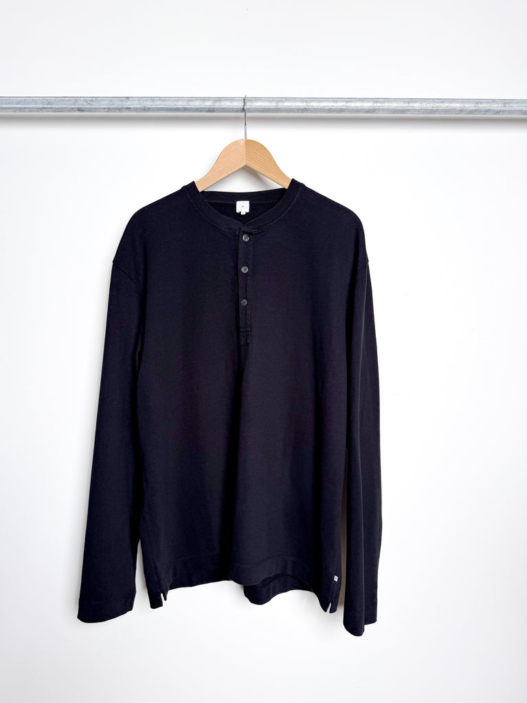 oversized long sleeve henley